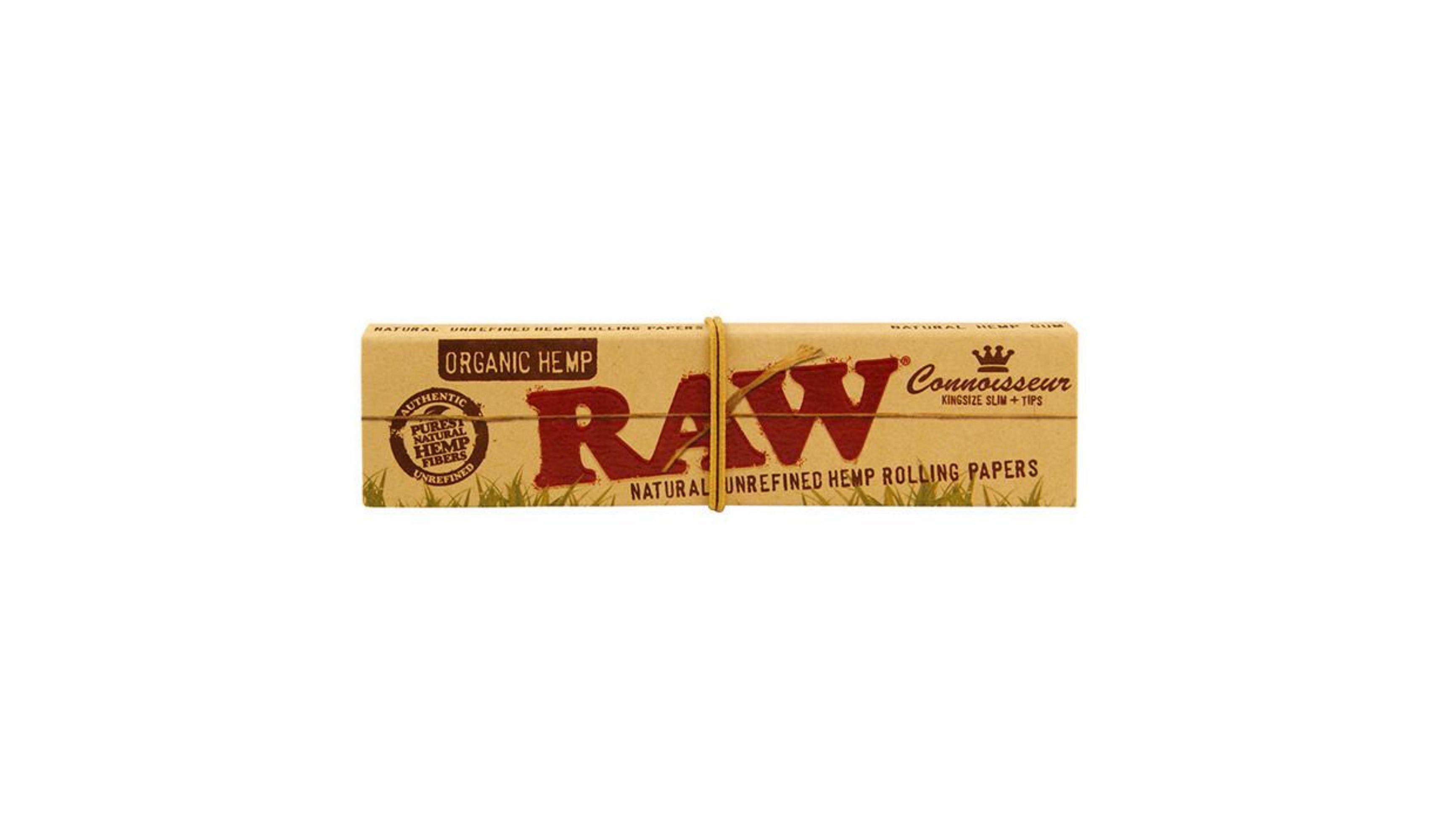 Raw Organic King Size Rolling Papers Connoisseur